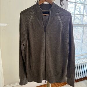 Banana Republic Men's L Zip-Up Sweater - Taupe. Performance Linen. Like new